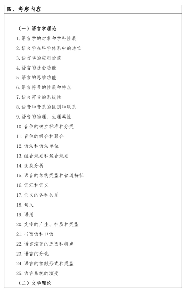 江漢大學(xué)研究生考試大綱 語(yǔ)言與文學(xué)理論考試大綱